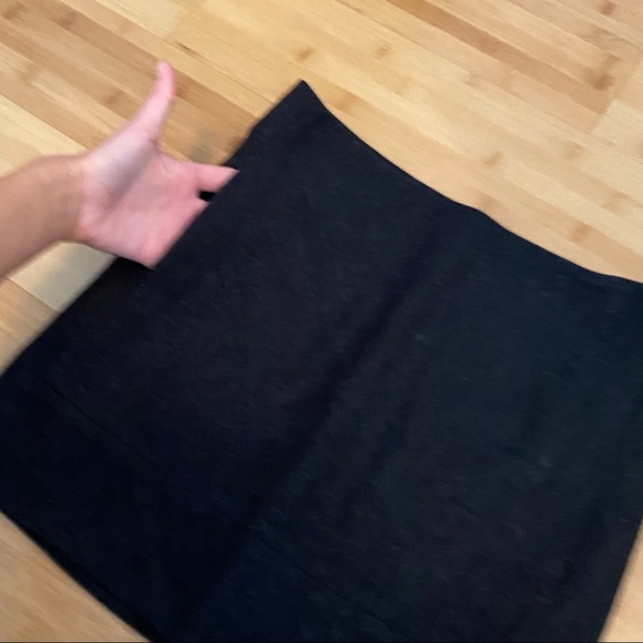 J. Crew Black Wool Dress Mini Skirt 2 - Picture 8 of 9